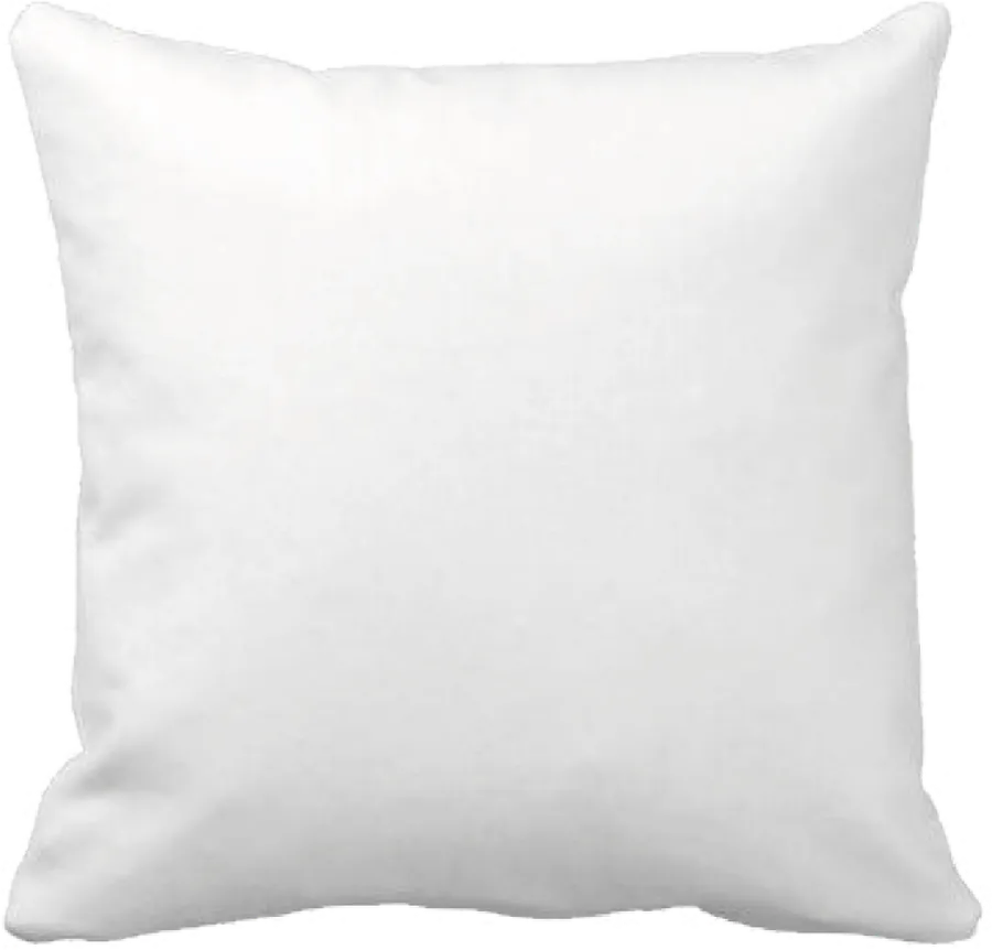 Bílý povlak na polštář 40 × 40 cm pro potisk sublimací