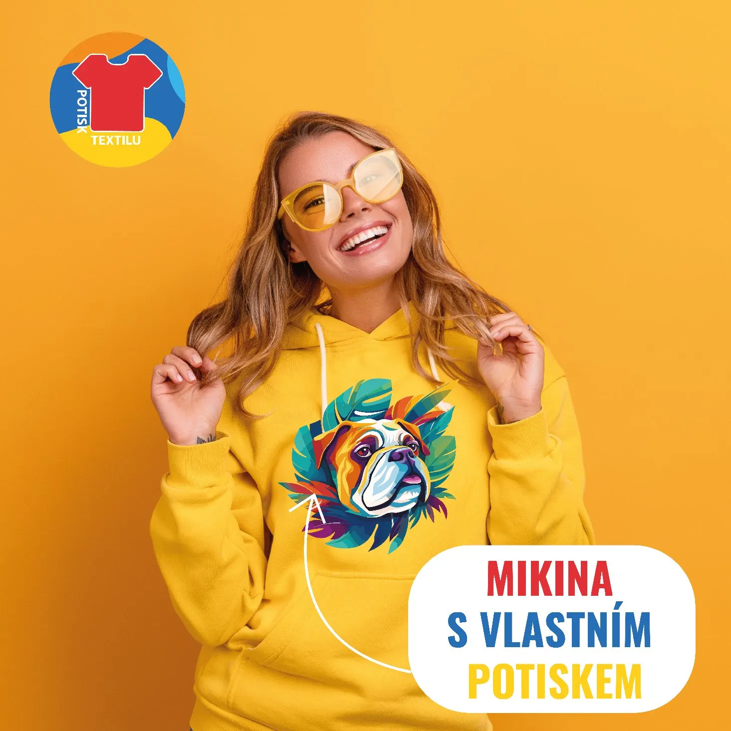 Mikina s vlastním potiskem Vinson